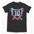 Baseball 10 Year Old Boy Ice Cream Drip 10th Birthday Player Unisex T-Shirt Baseball 10 Year Old Boy Ice Cream Drip 10th Birthday Player Unisex T-Shirt