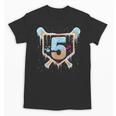 Baseball 5 Year Old Ice Cream Drip 5th Birthday Boy Number 5 Unisex T-Shirt Baseball 5 Year Old Ice Cream Drip 5th Birthday Boy Number 5 Unisex T-Shirt