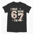 Baseball 7th Birthday 6 7 Years Old I Was 6 Now I'm 7 Unisex T-Shirt