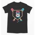 Baseball 8 Year Old Ice Cream Drip 8th Birthday Boys Player Unisex T-Shirt