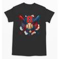 Baseball 8 Year Old Splash Drip 8th Birthday Boy Number 8 Unisex T-Shirt Baseball 8 Year Old Splash Drip 8th Birthday Boy Number 8 Unisex T-Shirt