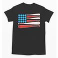 Baseball American Flag Patriotic USA Pride Unisex T-Shirt Baseball American Flag Patriotic USA Pride Unisex T-Shirt