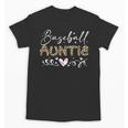 Baseball Auntie Leopard Baseball Heart Unisex T-Shirt