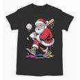 Baseball Christmas Santa Claus Batter Baseball Drip Unisex T-Shirt Baseball Christmas Santa Claus Batter Baseball Drip Unisex T-Shirt