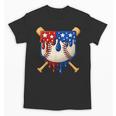 Baseball Drip American Flag Home Plate 4th Of July Patriotic Unisex T-Shirt Baseball Drip American Flag Home Plate 4th Of July Patriotic Unisex T-Shirt