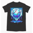 Baseball Drip Ice Cream Blue Glow Melt Ball Graphic Unisex T-Shirt Baseball Drip Ice Cream Blue Glow Melt Ball Graphic Unisex T-Shirt