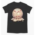 Baseball Drip Ice Cream Melting Illustration Unisex T-Shirt