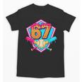 Baseball Drip Jersey Number 67 For Players & 67th Birthday Unisex T-Shirt Baseball Drip Jersey Number 67 For Players & 67th Birthday Unisex T-Shirt