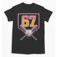 Baseball Drip Number 67 Fun Six Seven 6 7 Meme Unisex T-Shirt