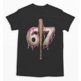 Baseball Drip Number 67 Sports Player Six Seven Meme Fan Unisex T-Shirt