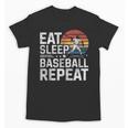 Baseball Fan Vintage Retro Eat Sleep Baseball Repeat Unisex T-Shirt Baseball Fan Vintage Retro Eat Sleep Baseball Repeat Unisex T-Shirt