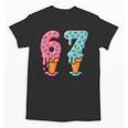 Baseball Ice Cream Drip 6 7 Kids 67 Birthday Unisex T-Shirt