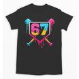 Baseball Ice Cream Drip 67 Meme Six Seven 67th Birthday Unisex T-Shirt Baseball Ice Cream Drip 67 Meme Six Seven 67th Birthday Unisex T-Shirt