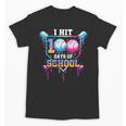 Baseball Ice Cream Drip I Hit 100 Days Of School Boys Kids Unisex T-Shirt