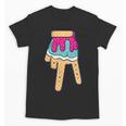 Baseball Ice Cream Drip Home Plate Glove Respect Drip 2 Side Unisex T-Shirt Baseball Ice Cream Drip Home Plate Glove Respect Drip 2 Side Unisex T-Shirt