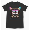Baseball Ice Cream Drip Number 23 Player 23rd Birthday Unisex T-Shirt Baseball Ice Cream Drip Number 23 Player 23rd Birthday Unisex T-Shirt
