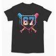 Baseball Ice Cream Drip Number 67 Player 67th Birthday 6 7 Unisex T-Shirt