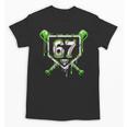 Baseball Ice Cream Drip Number 67 Player 67th Birthday Kids Unisex T-Shirt Baseball Ice Cream Drip Number 67 Player 67th Birthday Kids Unisex T-Shirt