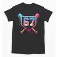 Baseball Ice Cream Drip Number 67 Player 67th Birthday Unisex T-Shirt Baseball Ice Cream Drip Number 67 Player 67th Birthday Unisex T-Shirt
