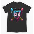 Baseball Ice Cream Drip Number 67 Player 67th Birthday 67 Unisex T-Shirt Baseball Ice Cream Drip Number 67 Player 67th Birthday 67 Unisex T-Shirt