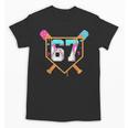 Baseball Ice Cream Drip Number 67 Player Six Seven Meme 6 7 Unisex T-Shirt Baseball Ice Cream Drip Number 67 Player Six Seven Meme 6 7 Unisex T-Shirt