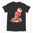 Baseball Ice Cream Drip Youth Strawberry Baseball Red Unisex T-Shirt Baseball Ice Cream Drip Youth Strawberry Baseball Red Unisex T-Shirt