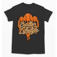 Baseball Lifestyle Home Plate Orange Ice Cream Drip Men Boys Unisex T-Shirt Baseball Lifestyle Home Plate Orange Ice Cream Drip Men Boys Unisex T-Shirt