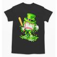 Baseball Player Ice Cream Drip Shamrocks St Patrick's Day Unisex T-Shirt Baseball Player Ice Cream Drip Shamrocks St Patrick's Day Unisex T-Shirt