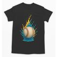 Baseball Splash Team Player For Kids Men Women Unisex T-Shirt