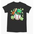 Baseball St Patricks Day Lucky Baseball Player Shamrock Unisex T-Shirt Baseball St Patricks Day Lucky Baseball Player Shamrock Unisex T-Shirt