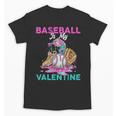 Baseball Is My Valentine Ice Cream Drip Crossed Bats Sport Unisex T-Shirt