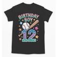 Birthday Boy 12th Birthday Baseball Unisex T-Shirt Birthday Boy 12th Birthday Baseball Unisex T-Shirt