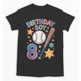 Birthday Boy 8th Birthday Baseball Unisex T-Shirt Birthday Boy 8th Birthday Baseball Unisex T-Shirt