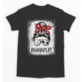 Bleached Nanny Life Soccer Messy Bun Baseball Game Day Unisex T-Shirt Bleached Nanny Life Soccer Messy Bun Baseball Game Day Unisex T-Shirt