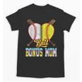 Bonus Mom Of Both Half Baseball Softball Ice Cream Drip Unisex T-Shirt Bonus Mom Of Both Half Baseball Softball Ice Cream Drip Unisex T-Shirt