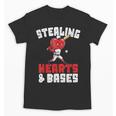 Boys Baseball Valentines Shirt Sterling Hearts Baseball Unisex T-Shirt