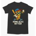 Boys Pizza Theme Baseball Home Hitter Unisex T-Shirt Boys Pizza Theme Baseball Home Hitter Unisex T-Shirt