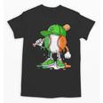 Boys St Patricks Day Kids Baseball Player Ice Cream Drip Unisex T-Shirt Boys St Patricks Day Kids Baseball Player Ice Cream Drip Unisex T-Shirt