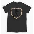 Camo Home Plate Camouflage Baseball Batter Youth Boys Unisex T-Shirt