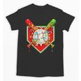 Christmas Baseball Ice Cream Drip Men Women Kids Unisex T-Shirt