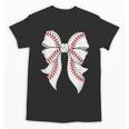 Cute Baseball Coquette Bow For Women Girls Baseball Mama Mom Unisex T-Shirt Cute Baseball Coquette Bow For Women Girls Baseball Mama Mom Unisex T-Shirt