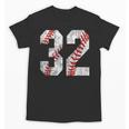 Distressed Baseball Number 32 Jersey Uniform Player Fan Unisex T-Shirt