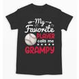 My Favorite Player Calls Me Grampy Baseball Grampy Unisex T-Shirt
