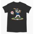 Goat Baseball Player With Bat And Ball Drip Animal Sports Unisex T-Shirt