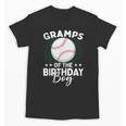 Gramps Of The Birthday Boy Baseball Player Birthday Unisex T-Shirt