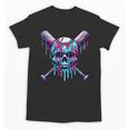 Halloween Baseball Skull Drip Baseball Lifestyle Boy Men Unisex T-Shirt Halloween Baseball Skull Drip Baseball Lifestyle Boy Men Unisex T-Shirt