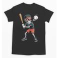 Halloween Skeleton Playing Baseball 67 Six Seven Meme Unisex T-Shirt Halloween Skeleton Playing Baseball 67 Six Seven Meme Unisex T-Shirt