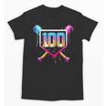 Happy 100 Days Of School Baseball Drip 100th Day Of School Unisex T-Shirt Happy 100 Days Of School Baseball Drip 100th Day Of School Unisex T-Shirt