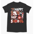 Happy 100 Days Of School Baseball Football PE Teacher Unisex T-Shirt Happy 100 Days Of School Baseball Football PE Teacher Unisex T-Shirt