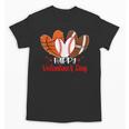 Happy Valentines Day Shirt Boys Basketball Baseball Football Unisex T-Shirt Happy Valentines Day Shirt Boys Basketball Baseball Football Unisex T-Shirt